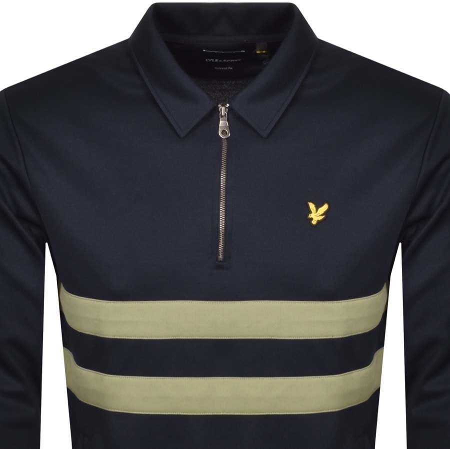 Alternative Image for ProductLyle And Scott Half Zip Sweatshirt Navy2